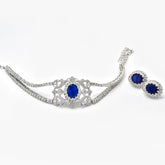 Zayna Blue Diamond Choker - The Pashm
